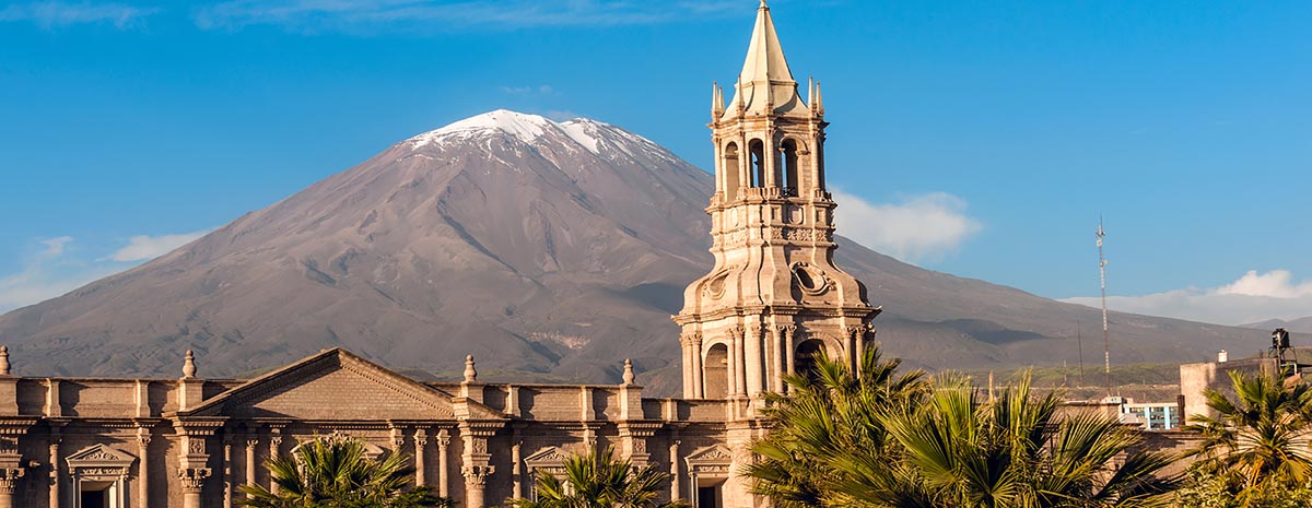 View of the Misti Volcano