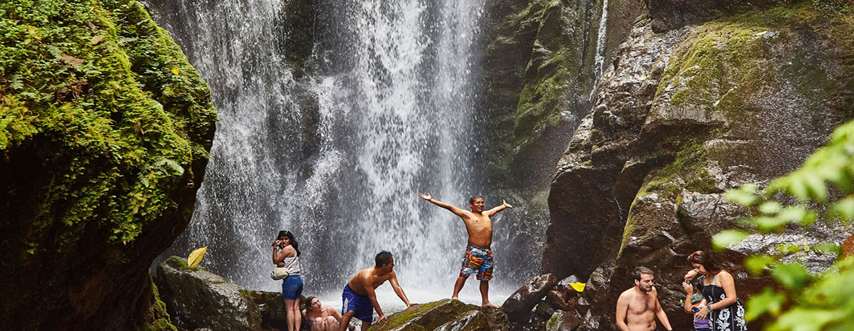 Enjoy a refreshing waterfall in Iquitos