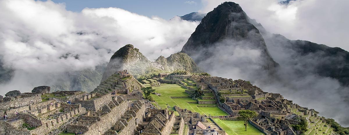 Vista impressionante de Machu Picchu